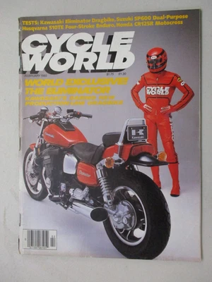 CYCLE WORLD MAGAZINE FEB 1985 KAWASAKI ELIMINATOR SUZUKI SP600 HUSQVARNA 510TE - Image 1 of 2