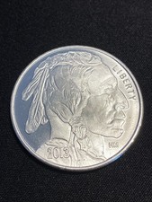 2013 Buffalo Indian Head Nickel Design 1oz .999 Fine Silver Round Highland Mint 39.39 per troy oz