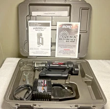 RotoZip Spiral Saw SCS02 12V Charger Case Owners Manual & Bits NO BATTERIES