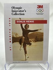 OLYMPICS TEAM NORWAY SONJA HENIE 1991 3M OLYMPIC INNOVATOR'S COLLECTION CARD