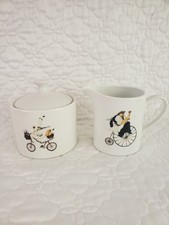 ONEIDA Chefs to Go 2004 Jennifer Garant Stoneware Creamer & Sugar Bowl Set