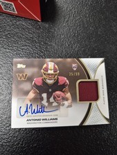 2026 Topps Flagship Antonio Williams RPA /99 RC Patch Auto ARP-AW Commanders