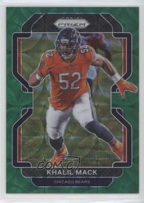 2021 Panini Prizm Green Scope Prizm 59/75 Khalil Mack #163 0kz8