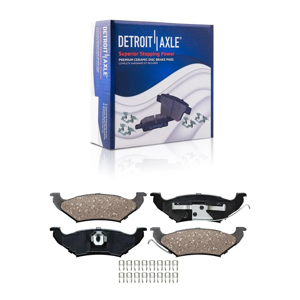 Rotores de freno traseros + Kit de pastillas de freno para Town Car Grand Marquis Juego de rotores y pastillas Foto 4 de 4