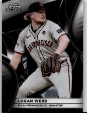2025 Topps Chrome Black Logan Webb #145 Base Refractor