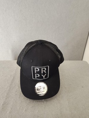 New Era PRPY Men Hat One Size Black Cap Snap Back Mesh Trucker Embroidered Patch