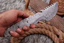 Handmade Damascus steel Fix Blade Japanese Tracker knife Blank Blade