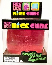 NEW Nee Doh Nice Cube - Super Solid Squish  Pink - Stress fidget relief toy