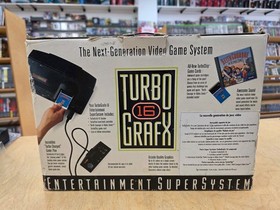 TurboGrafx-16 Console Complete in Box w/ Poster, Papers & Game &ndash; Tested