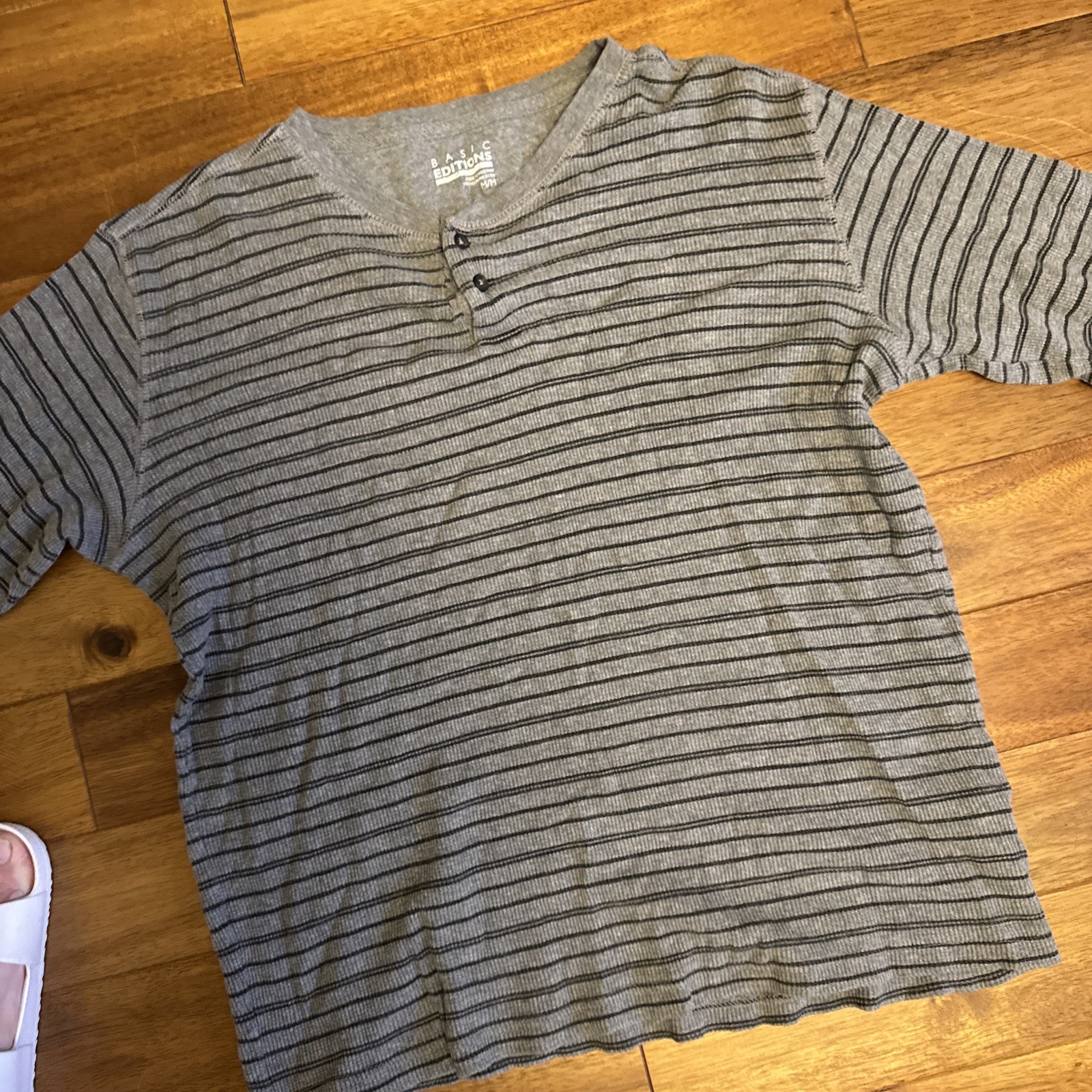 Vintage Basic Editions Long Sleeve Undershirt Gre… - image 5