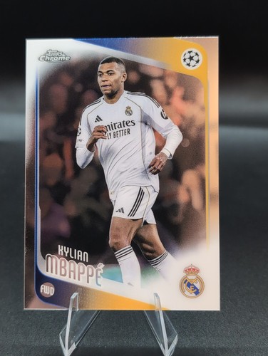 2025-26 Topps Chrome Uefa Club Competitions - Kylian Mbappe #112 Refractor