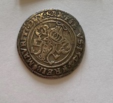 &frac14; Taler Guldengroschen Sachsen-Kurf&uuml;rstentum Ernestinische Linie 1544 Freiberg