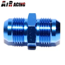 EMUSA AN10 Male Straight Blue Coupler Adapter Flare Gas/Oil Anodized Fitting