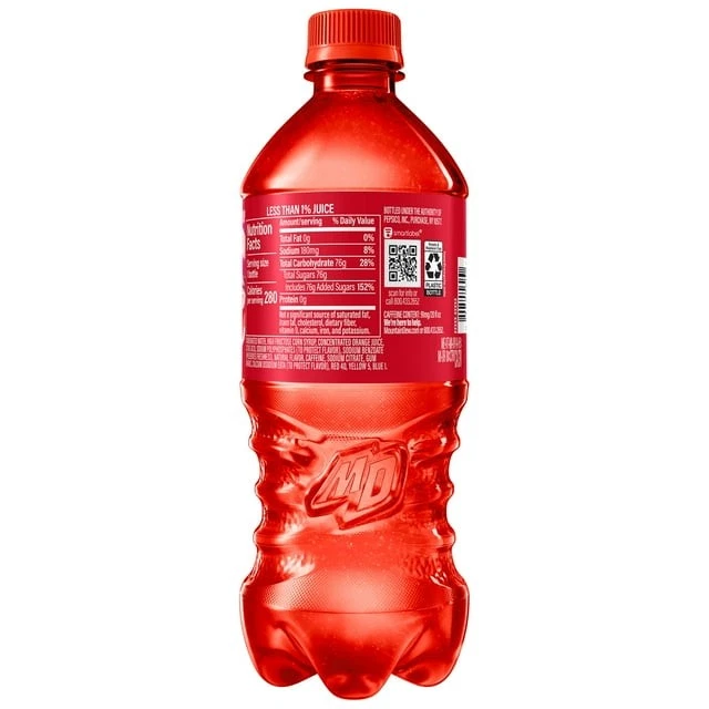 ¡NUEVO! Paquete de 24 20 fl oz Mountain Dew Code Red Cherry Soda Pop, ¡¡¡¡ENVÍO GRATUITO!!!!! Foto 4 de 4