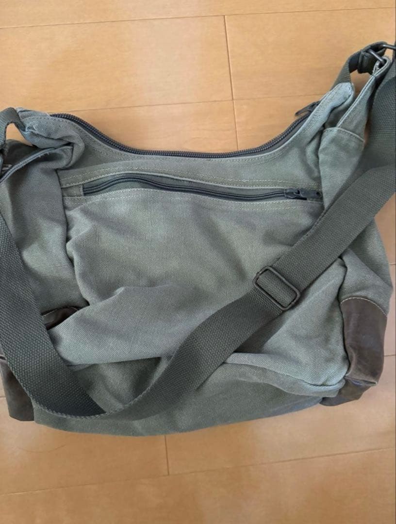 Diesel Military Shoulder Bag Vintage Dark Green Womens Auth From Japan RIN thumbnail 3