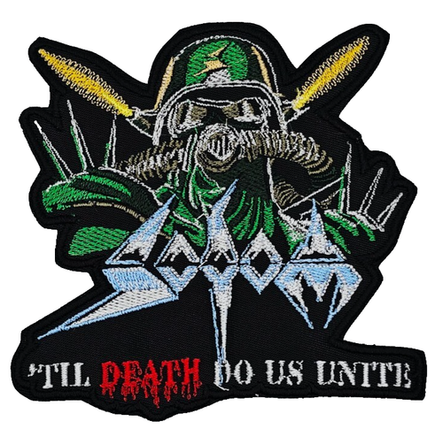 SODOM 'TIL DEATH DO US UNITE | SHAPED BORDER EMBROIDERED PATCH