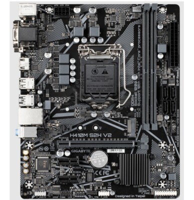 For Gigabyte H410M S2H V2 Motherboard LGA1200 H470 Micro ATX Test Work #A6-39