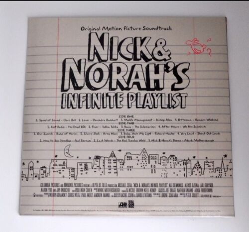 Nick and Norah's Infinite Playlist Soundtrack Vinyl LP Blue Smoke Mondo 500 New - Picture 3 of 3