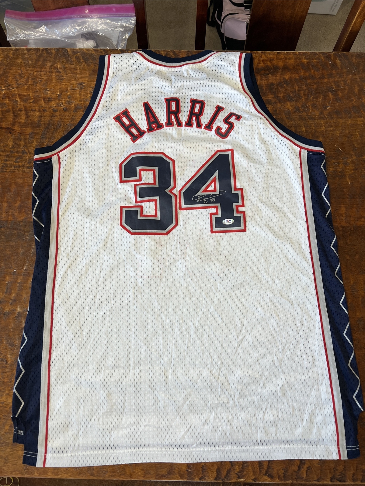 Devin Harris Autographed Signed New Jersey Nets Jersey PSA DNA COA 