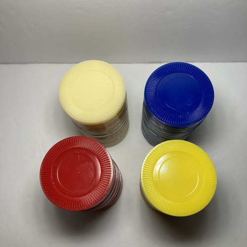 Vintage Pleasantime Poker Rack Chip Dispenser With 100 Chips - Picture 9 of 12