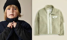NWT J.Crew Crewcuts 118 Kids' sherpa zip-up jacket, Navy - M, L, Iced Pine- 2XL