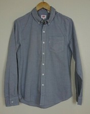 Levi's Button Front Shirt Men's Size S Gray Long Sleeve 100 Cotton Classic