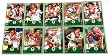 2006 SELECT NRL ACCOLADES CARD BASE CARD FULL TEAM SET ST GEORGE DRAGONS (10)