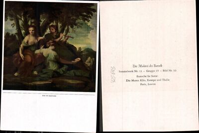 425643,Künstler Ak Eustache Le Sueur Die Musen Klio Euterpe u. Thalia Querflöte