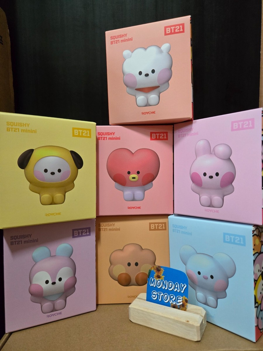 BTS BT21 Characters Official Minini Squishy Figures 7pcs Set
