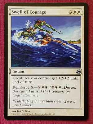 Magic The Gathering MORNINGTIDE SWELL OF COURAGE white card MTG | eBay