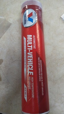 Valvoline VV615 Multi-Vehicle High Temperature Red Grease 14.1 OZ Cartridge!!