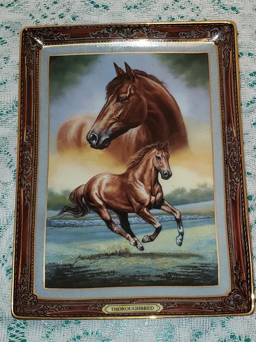 Franklin Mint Thoroughbred Portrait of a Champion Limited Fine Porcelain Horse
