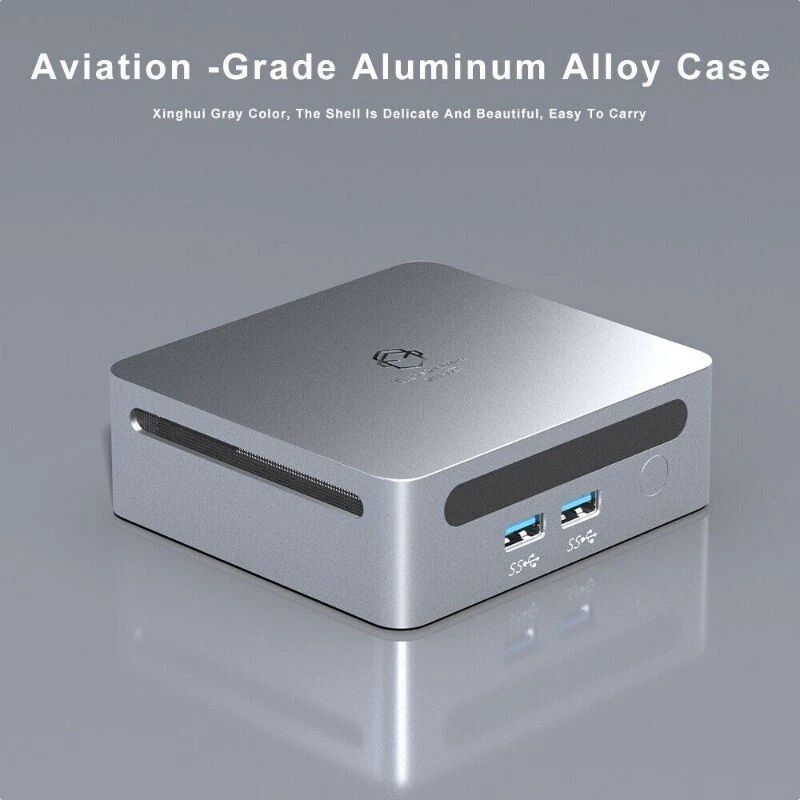 Mini PC AMD Ryzen5 R5 5500U 2*DDR4 2*M.2 Nvme Wifi6 BT5.2 Office Computer - Image 4 of 4