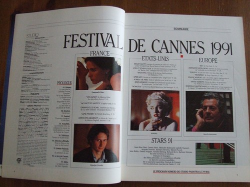 MAGAZINE STUDIO N°50 HORS SERIE CANNES 1991 MARCELLO MASTROIANNI MADONNA PHOTOS - Picture 2 of 8