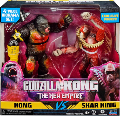 Godzilla x Kong The New Empire Figuren 2er Pack Kong vs. Skar King  Diorama Set