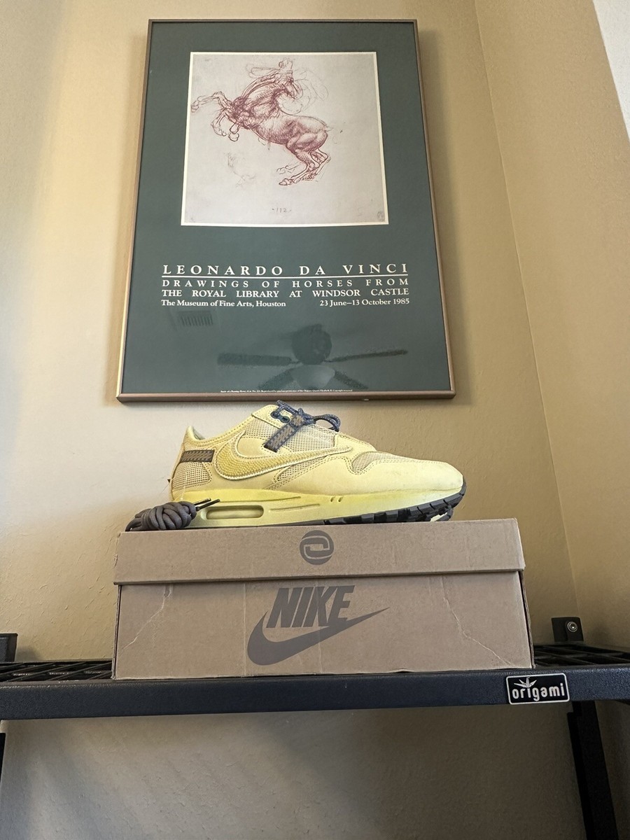 Nike Air Max 1 Travis Scott Saturn Gold 2022 Size 10 Cactus Nike Air Max 1 Travis Scott Saturn Gold 2022 Size 10 Cactus