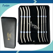 PREMIUM GERMAN STAINLESS PRATT DILATOR SOUNDS 8/SET SURGICAL MEDICAL INSTRUMENTS