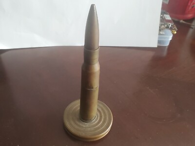 Vintage WWII Trench Art Bullet Lighter on Base Cigarette