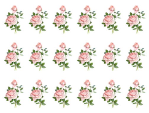 Vintage Image Shabby Pink Stem Roses Furniture Transfers Decoupage ...