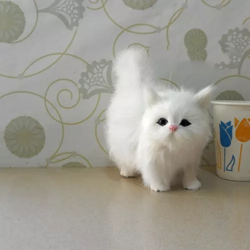Realistische Katze Plüsch Spielzeug weich und niedlich Plüsch Katze Puppe Kinder - Bild 5 von 26