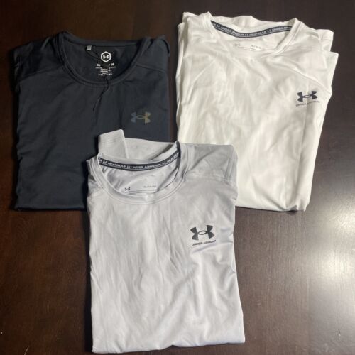 LOT Of 3 Under Armour T Shirt Workout Gym Men’s Size XL