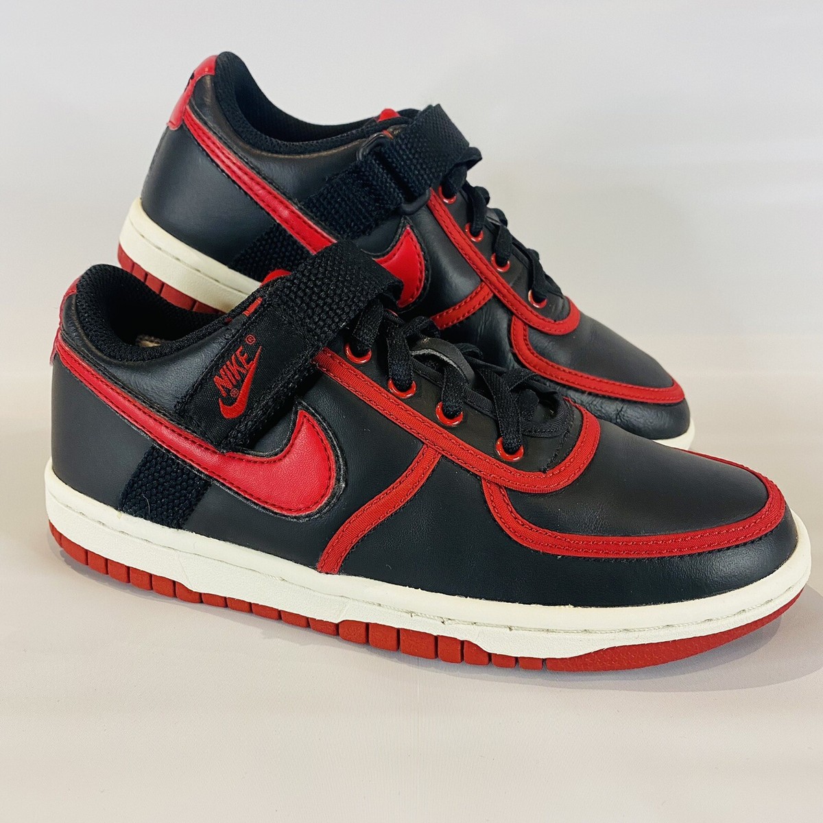 2006 NIKE VANDAL LOW LEATHER SHOES 4Y ANTHRACITE BLACK
