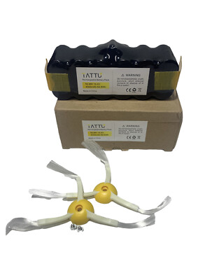 TATTU 14.4v 4500mAh Replacement Battery for iRobot Roomba 500 600 700 800 900 