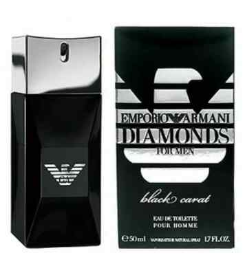 Emporio Armani Diamonds Black Carat men Eau De Toilette Spray 1.7 oz-50 ml  New