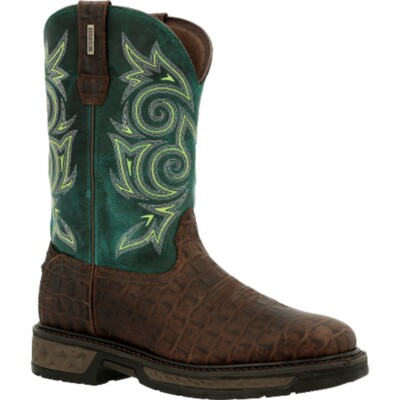 Georgia Boot Carbo-Tec Lt Waterproof Pull-On Cowboy Work Boot GB00436 New 10.5W
