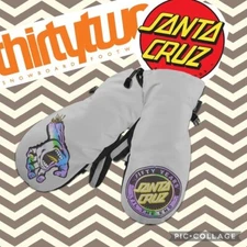 THIRTYTWO SANTA CRUZ Mitten Gloves  GRAY Size L/XL  NWT