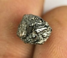 Grobem Diamant 3 + Karat Braunton Grau Farbe Natürlicher Roh Uncut