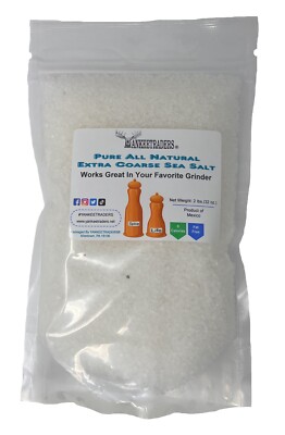 Pure All Natural Extra Coarse Sea Salt, 2 lbs. ~ YANKEETRADERS  ~ FREE SHIPPING