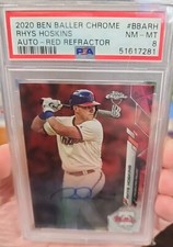 2020 Topps Chrome Ben Baller Edition Autograph - Red Refractor Rhys Hoskins /5