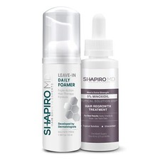 Shapiro MD Men  s Regrowth Travel Kit: Leave-In Foam, 5 Minoxidil Topical Serum